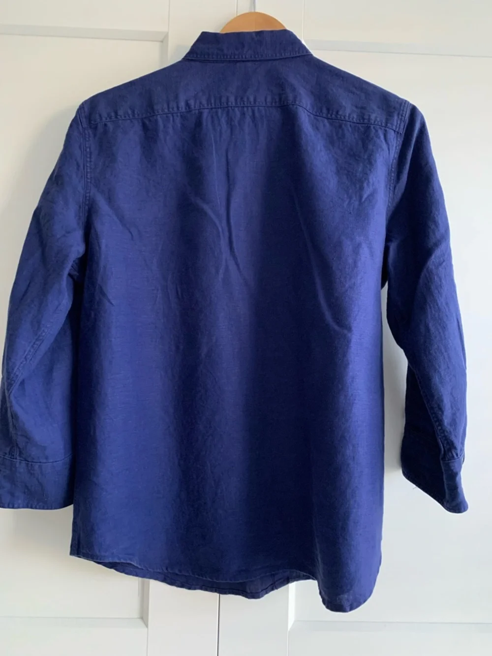 Lauren Ralph Lauren Deep Blue Casual Button-Down Shirt - Picture 2 of 12